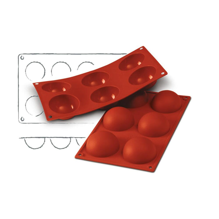 SCHNEIDER SILICONE BAKING MOLDS HALF SPHERES