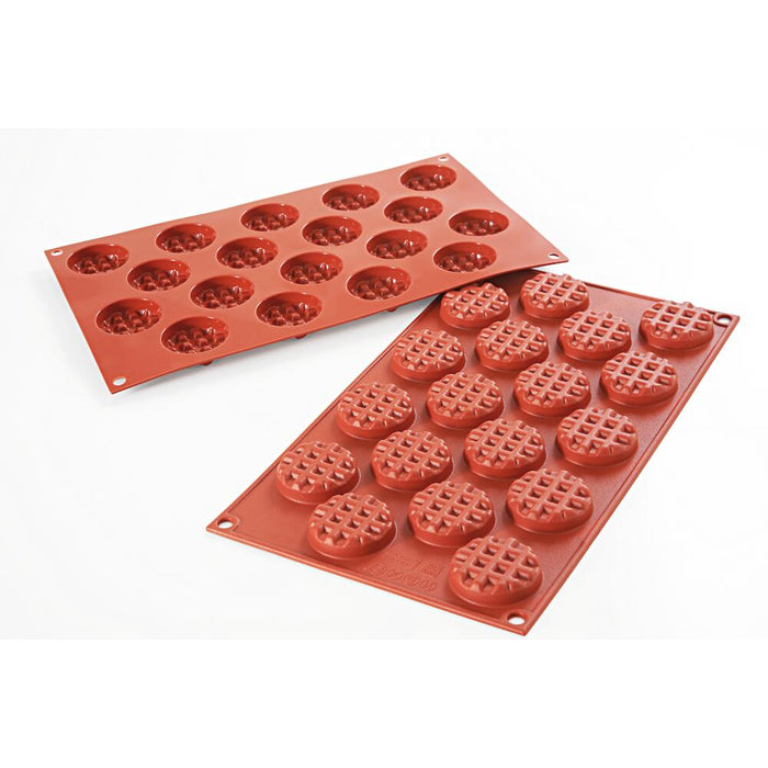 SCHNEIDER SILICONE BAKING PAN WAFFLE ROUND