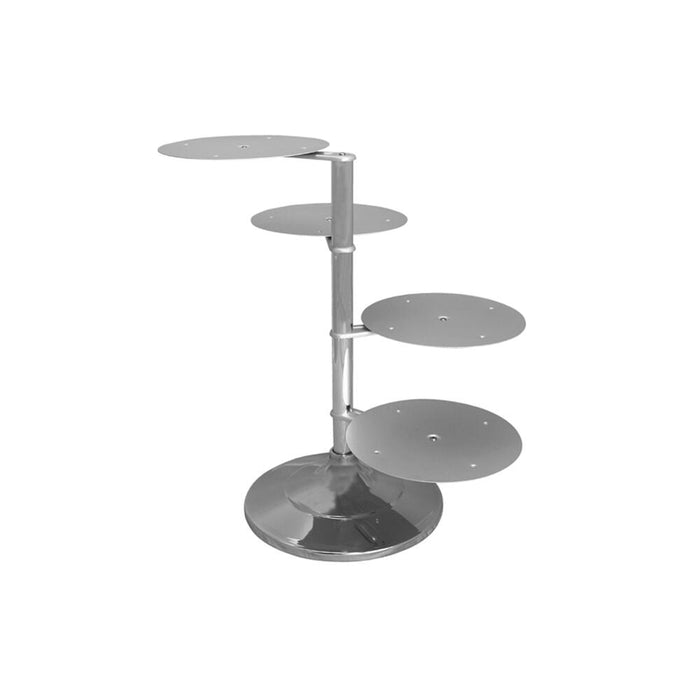 SCHNEIDER TIERED CAKE STAND / WEDDING CAKE STAND - ALUMINUM SILVER