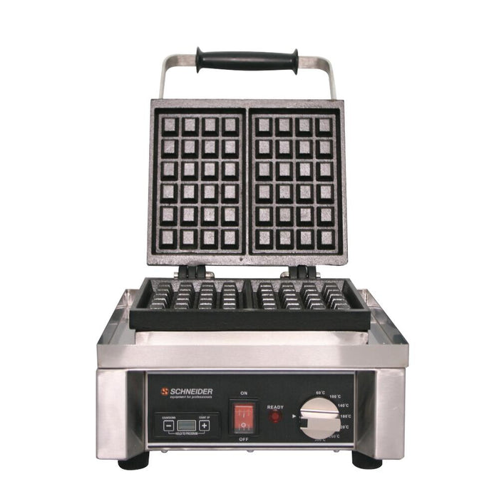 SCHNEIDER WAFFLE IRON "QUADRO" WITH TIMER