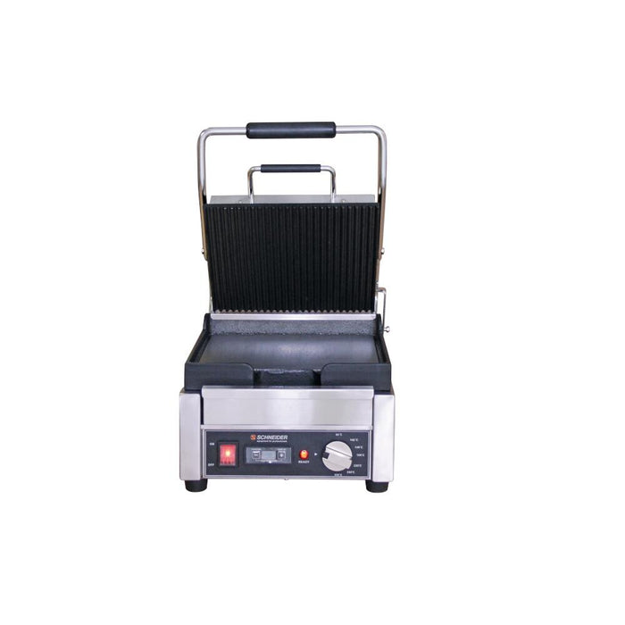 SCHNEIDER CONTACT GRILL SMALL - WAVED / SMOOTH WITH TIMER