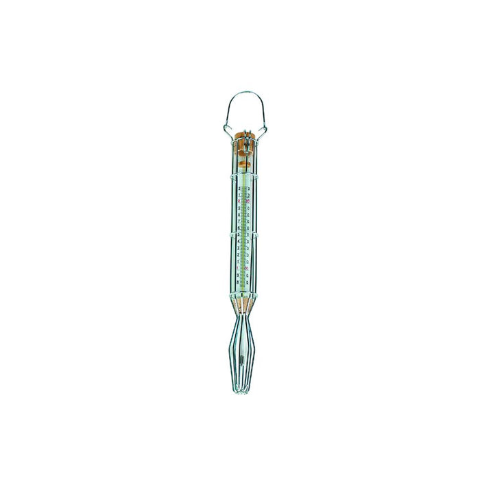 SCHNEIDER THERMOMETER, CHROME-PLATED WIRE, MILK