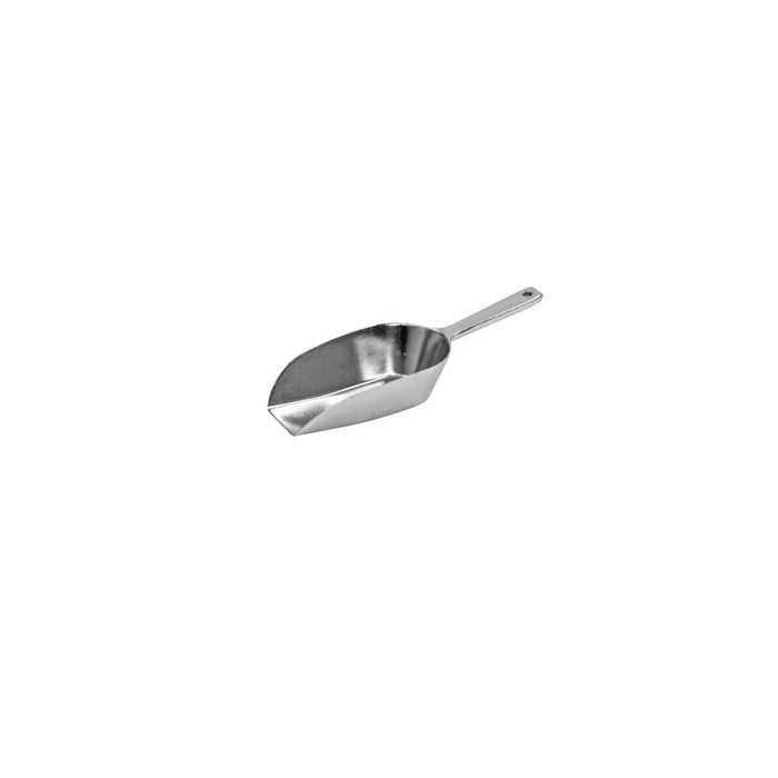 SCHNEIDER FLOUR AND SPICE SCOOPS, FREESTANDING, POLISHED ALUMINUM