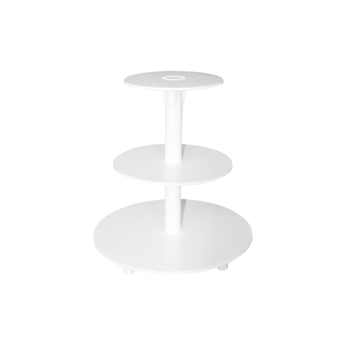 SCHNEIDER TIERED CAKE STAND / WEDDING CAKE STAND - PLASTIC WHITE