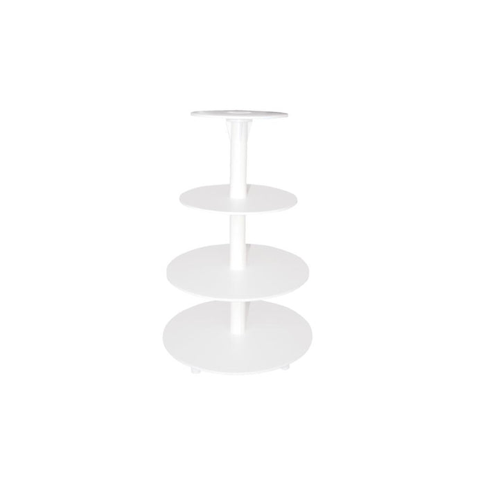 SCHNEIDER TIERED CAKE STAND / WEDDING CAKE STAND - PLASTIC WHITE