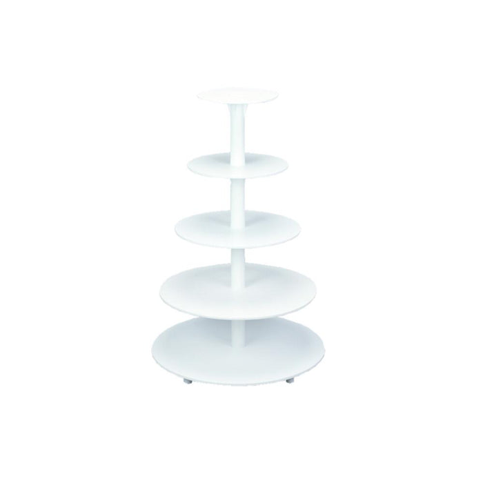 SCHNEIDER TIERED CAKE STAND / WEDDING CAKE STAND - PLASTIC WHITE