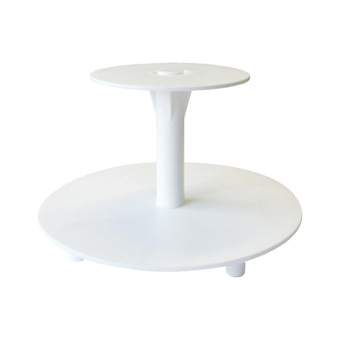 SCHNEIDER TIERED CAKE STAND / WEDDING CAKE STAND - PLASTIC WHITE