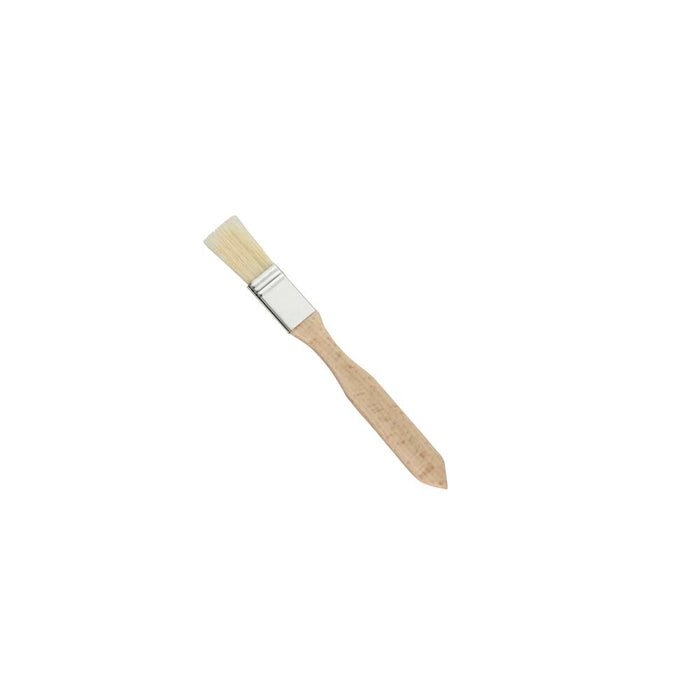 SCHNEIDER BRUSH, WOODEN HANDLE, WHITE-BLEACHED BRISTLES