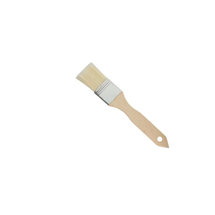 SCHNEIDER BRUSH, WOODEN HANDLE, WHITE-BLEACHED BRISTLES