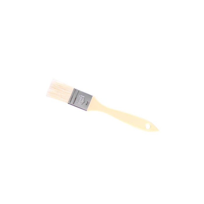 SCHNEIDER BRUSH, PLASTIC HANDLE, WHITE-BLEACHED BRISTLES