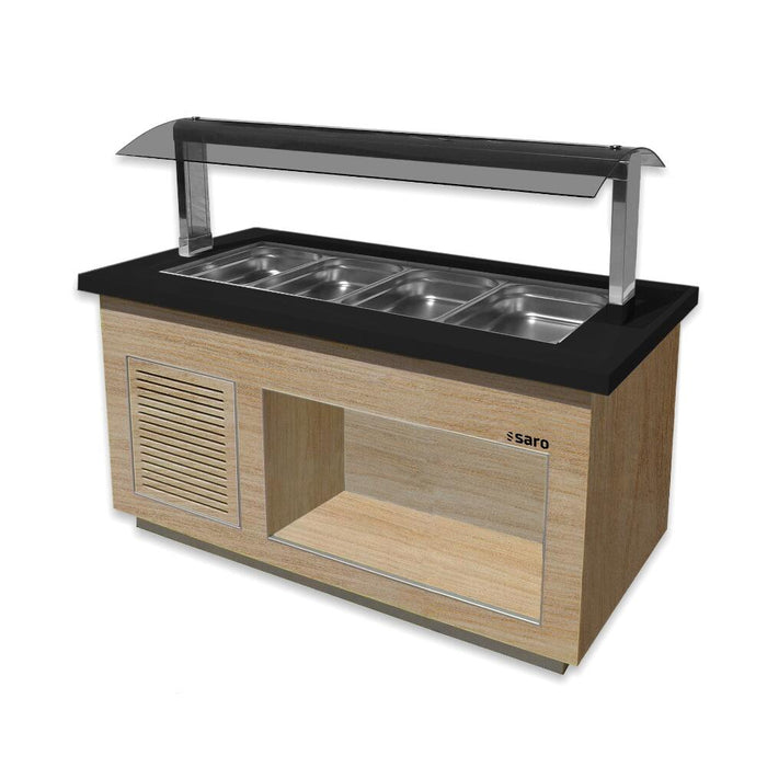 SARO Hot Buffet for 4x 1/1 GN, model PREMIUM LINE SB-H170 OAK