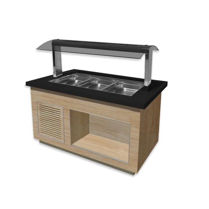 SARO Hot Buffet for 3x 1/1 GN, Model Premium Line SB-H130 OAK