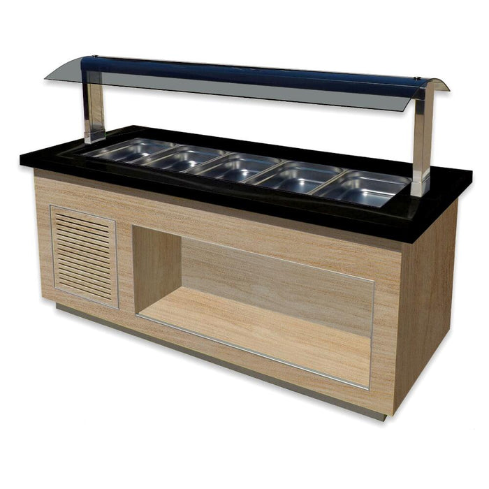 SARO Hot Buffet for 5x 1/1 GN, model PREMIUM LINE SB-H200 OAK