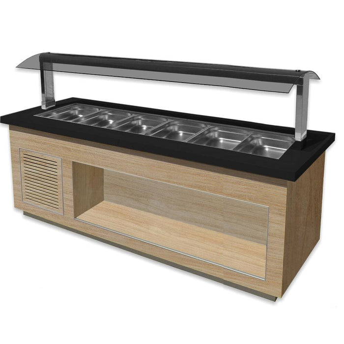 SARO Hot Buffet for 6x 1/1 GN, model PREMIUM LINE SB-H230 OAK