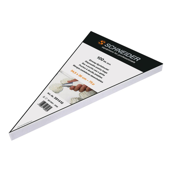 SCHNEIDER DISPOSABLE PIPING BAGS, BUNDLED - 75 µ - TRANSPARENT