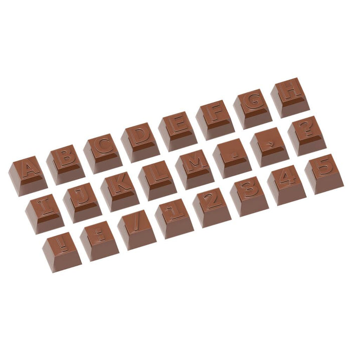 SCHNEIDER CHOCOLATE MOLD 275X135 MM - LETTERS