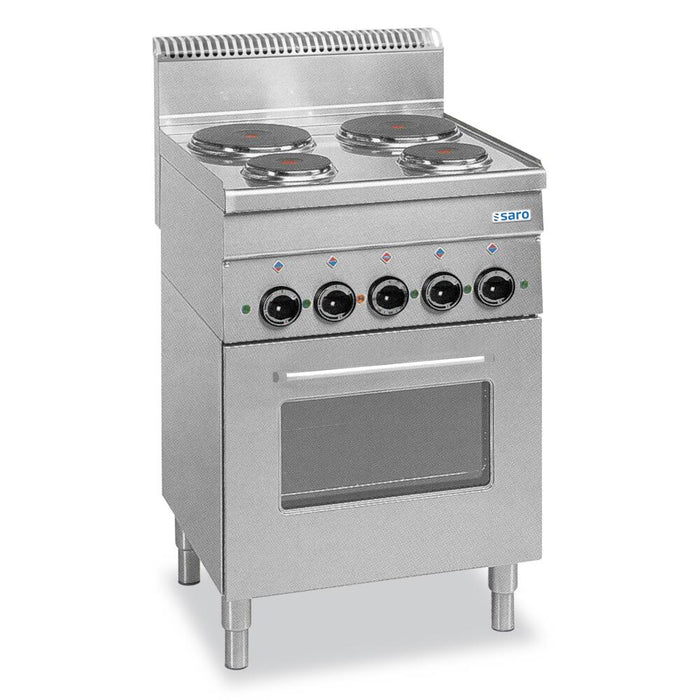 SARO electric stove 4 plates+grill+convection oven 600 Line model E4F6