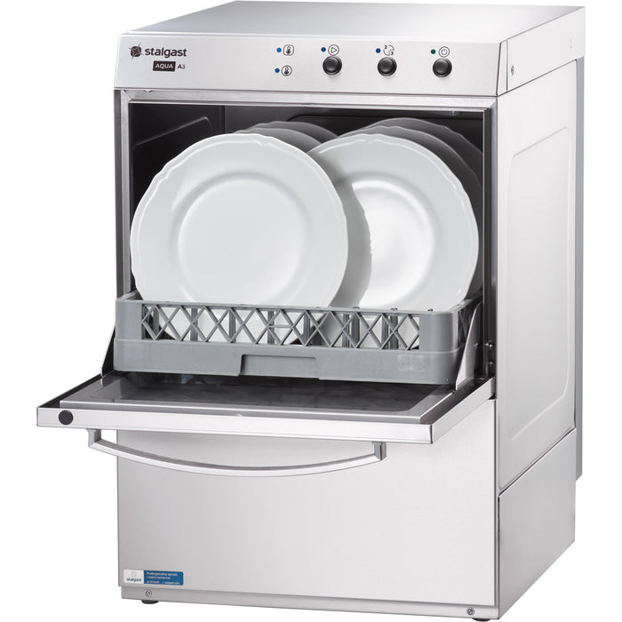 Dishwasher Aqua A3 including rinse aid dosing, detergent dosing and drain pump, 230/400V, 3.9/4.9 kW