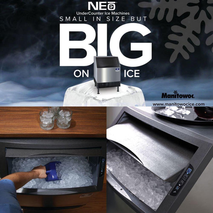 Manitowoc ice maker Neo UDP 0240AZ, built-in with storage