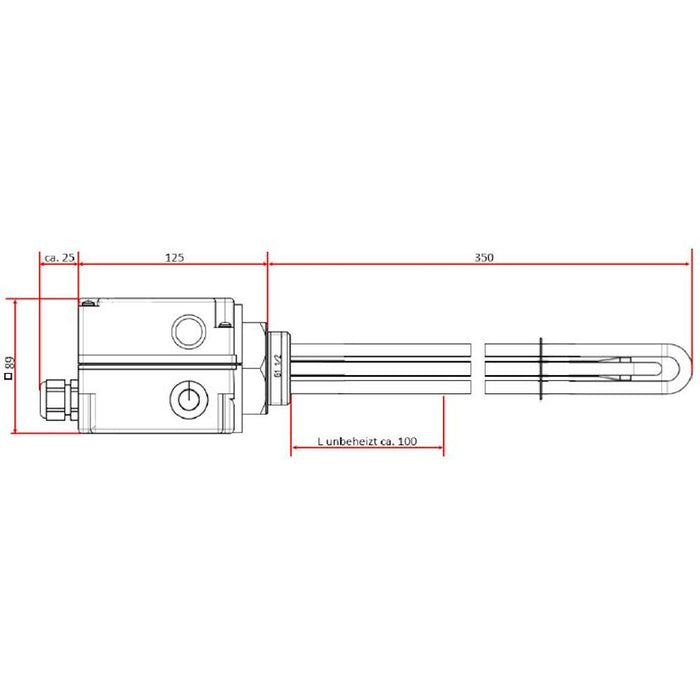 NEX R1 - Nexol AG electric heating element water heater heating element PV solar heating cartridge 1.5 kW