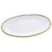 FRILICH GOLDEN SALERNO 'Servierplatte' oval & breit, 33 x 47 x 3,8 cm 