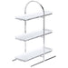 FRILICH UNISON 33x11 'Tisch Etagere', m. 3 Porzellanpl., 32,5x19cm, H:45,5cm