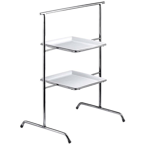 FRILICH UNISON 23x23 'Buffet Etagere', m.2 Porzellanpl., 34x52 cm, H: 66cm