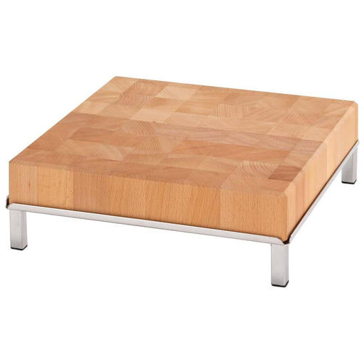 FRILICH RAISER INOX 'Butcher Block' Holzblock aus Buche, H: 12,5 cm