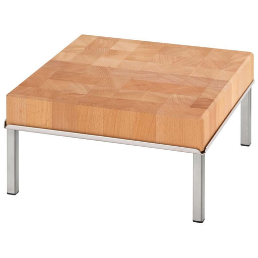 FRILICH RAISER INOX 'Butcher Block' Holzblock aus Buche, H: 17,5 cm