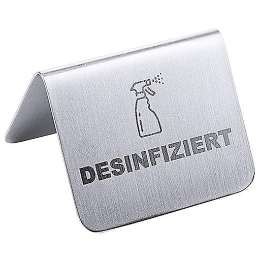 Schild DESINFIZIERT