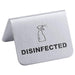 Schild DISINFECTED