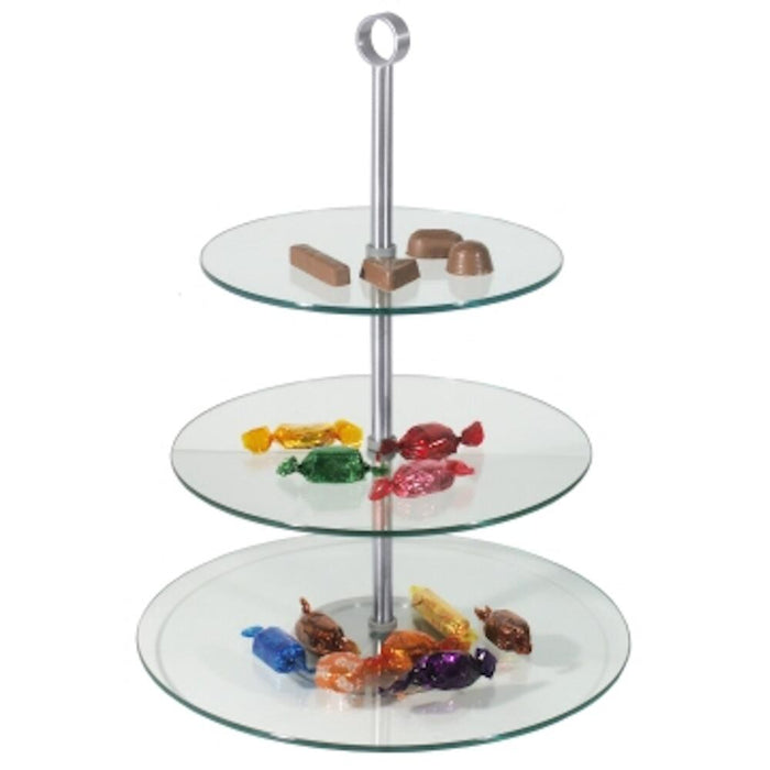 Glas-Etagere, 3-stufig