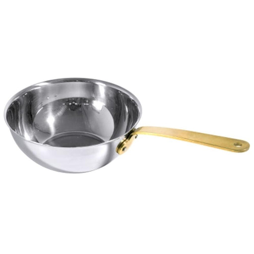 Mini Wok aus Edelstahl 14 cm