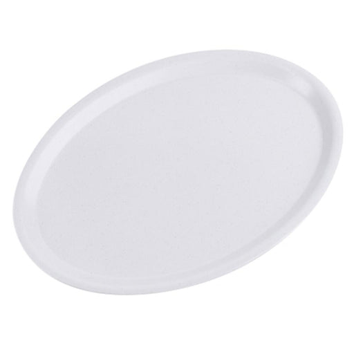 Tablett, oval 29 cm, lichtgrau