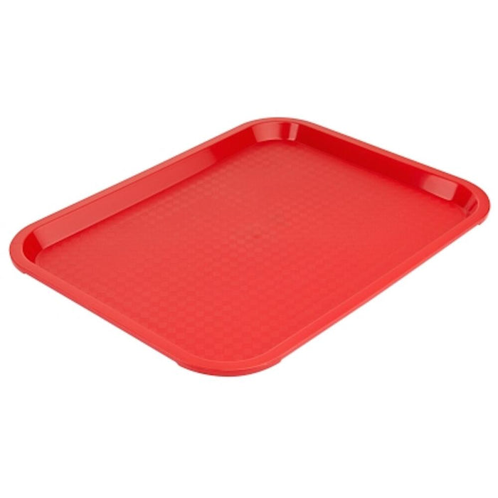 Fast Food Tablett 35 cm rot